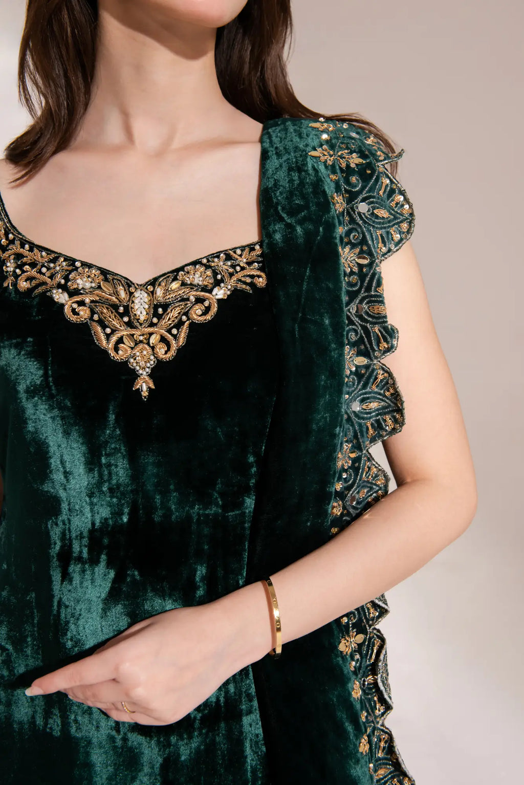 Emerald green Velvet